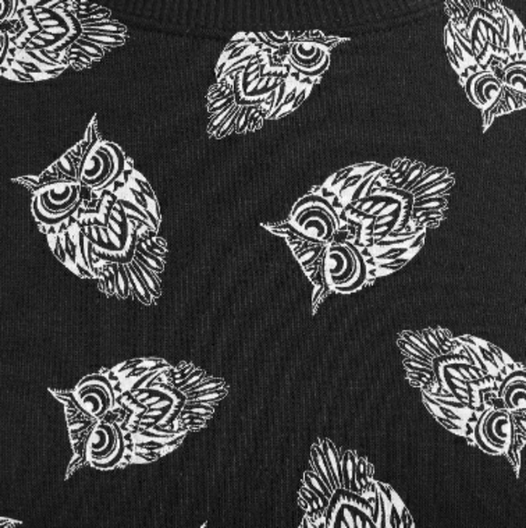 NWT NOBO Jr Plus Plush Teddy Bear Crew OWL Sweater - Picture 2 of 6